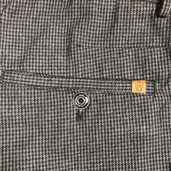 Massimo Dutti Men’s Herringbone Slim Fit Trousers - Picture 3 of 5